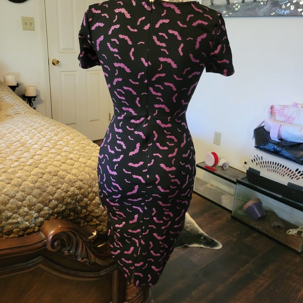 Unique Vintage Bat Silouette Dress - Picture 5 of 10